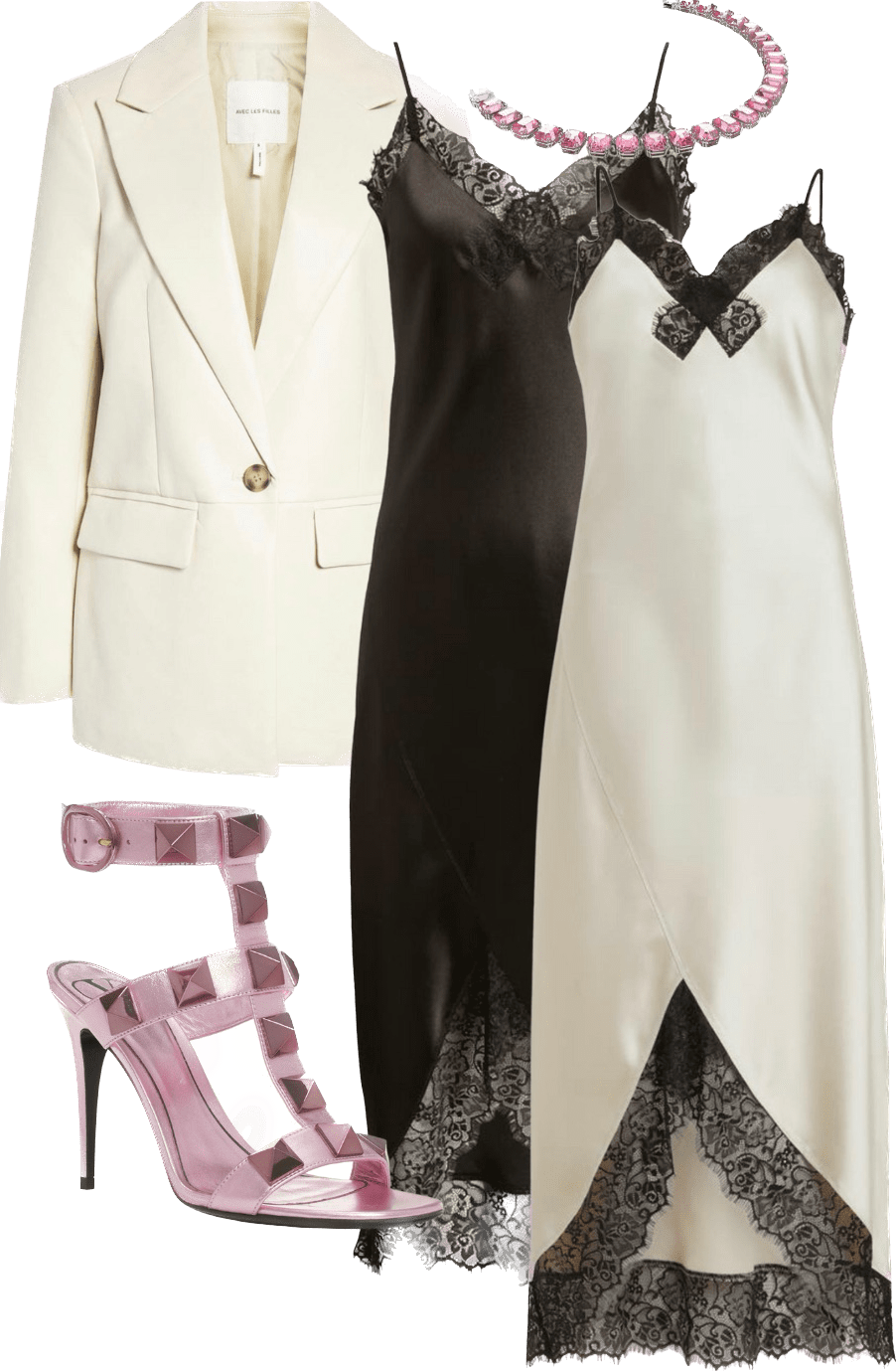 upgrade your look with this Style board with high low fashion staples