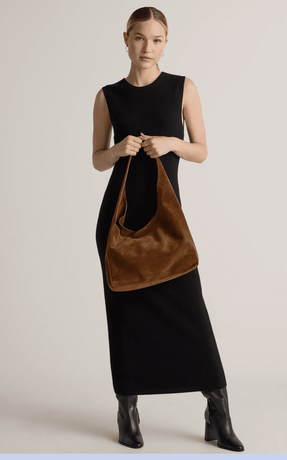 Quince suede handbags in brown 